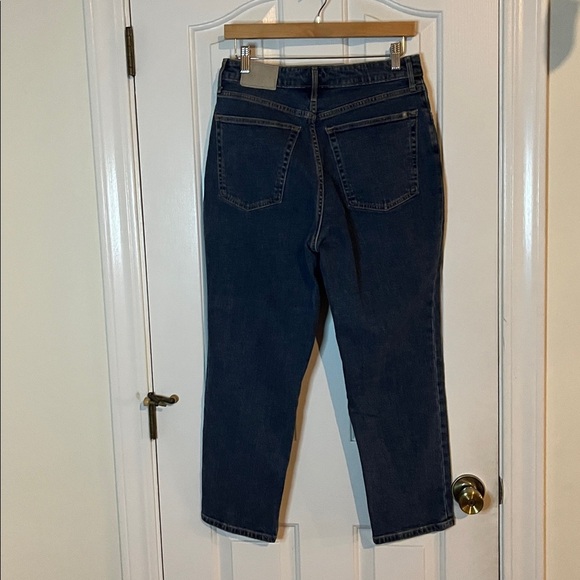 Everlane | Curvy Straight Leg Cheeky Dark Wash Denim Jeans Size 30/10 Crop - Picture 7 of 12